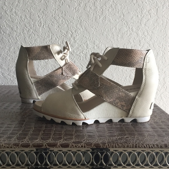 joanie lace up wedge sandal